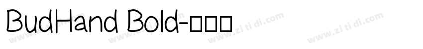 BudHand Bold字体转换